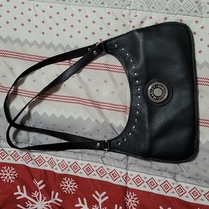 Harley-Davidson silver studded leather purse